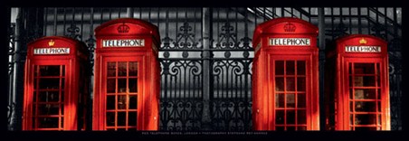 Lonely Red Telephone Boxes - Stephane Rey Gorrez