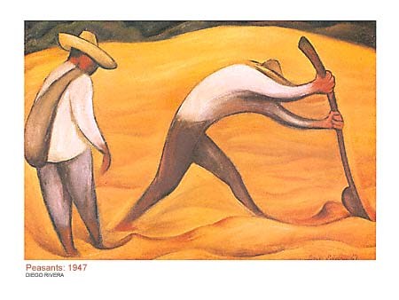 Peasants, 1947 - Diego Rivera