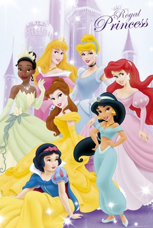 Seven Royal Princesses - Disney Princesses