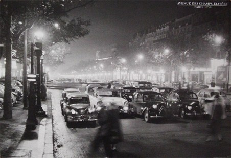 Avenue des Champs-Elysees - Paris 1950