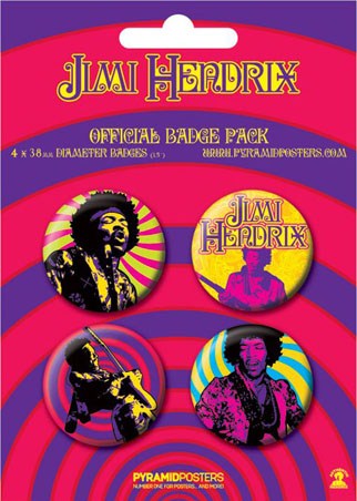 Jimi Hendrix - Jimi Hendrix Button Badge Pack