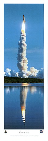 Space shuttle Columbia Lift Off - By Christopher Gjevre