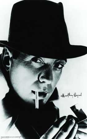 Humphrey Bogart with Cigarette - Star of Casablanca
