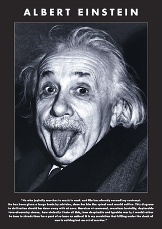 Albert Einstein Peace Quote - Albert Einstein