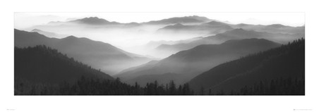 Misty Mountains in Black and White - Brian Kosoff
