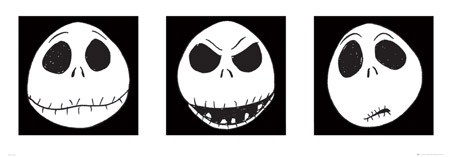 The Faces of Jack Skellington, The Nightmare Before Christmas - PopArtUK