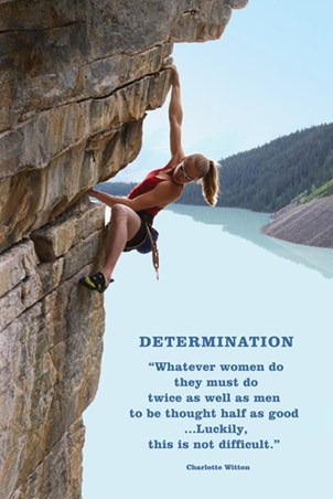 Women must do twice as well as Men - Determination
