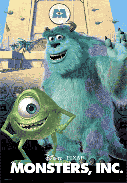 Monsters Inc 3D Poster - Sulley and Mike Lenticular