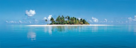 Maldive Island - 4 Sheet Tropical Island Wall Mural