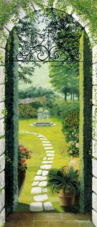 Vista dal Porticato by Laura Tedeschi - Nature 2 Sheet Door Mural