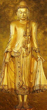 Standing Buddha - 2 Sheet Door Mural