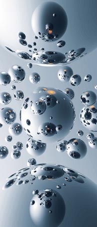 Silver Satellites by Trevor Scobie - Digital Art 2 Sheet Door Mural