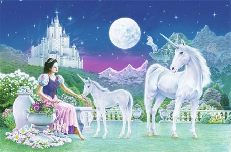Unicorn Princess by Robin Koni - Fantasy Art Mini Mural