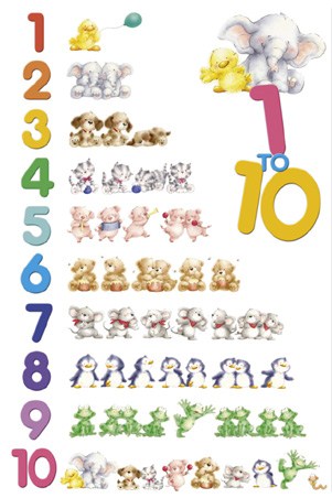 Counting with Animals - Counting from 1 to 10