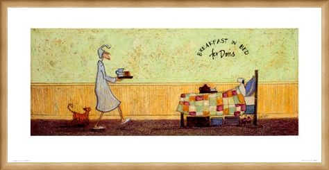 Framed Framed Breakfast In Bed For Doris - Sam Toft