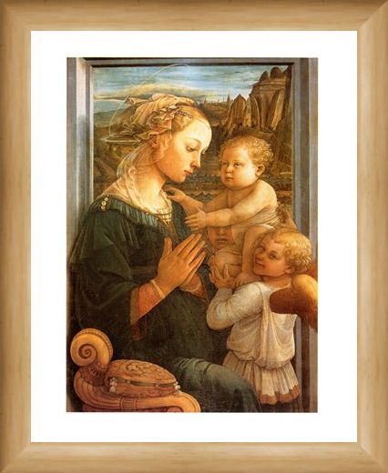 Framed Framed Madonna Col Bambino - Filippo Lippi