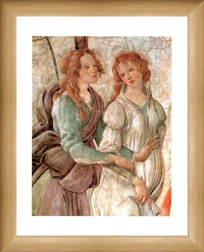 Framed Framed Venere Offre Doni (Particolare) - Sandro Botticelli
