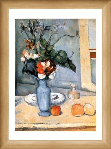 Framed Framed Il Vaso Blu - Paul Cezanne