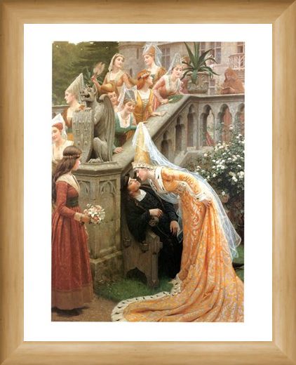 Framed Framed Alain Chartier - Edmund Blair Leighton