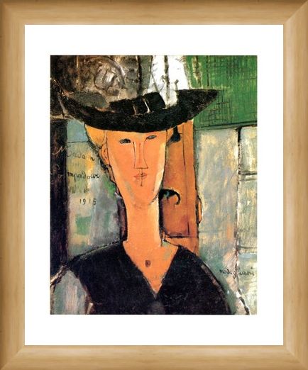 Framed Framed Madame Pompadour - Amedeo Modigliani