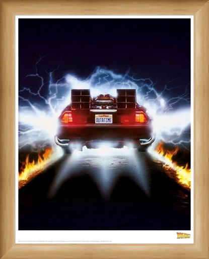 Framed Framed Delorean Fire - Back To The Future