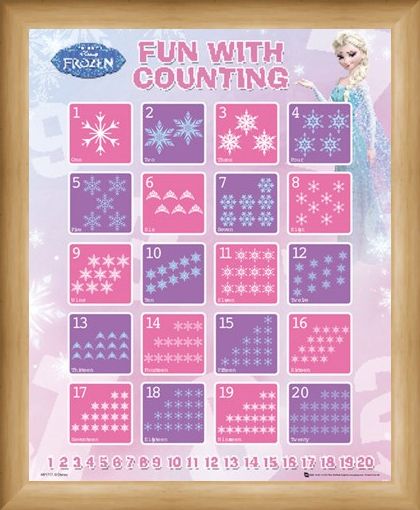 Framed Framed Fun With Counting - Disney's Frozen