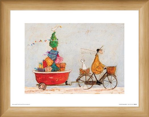 Framed Framed A Tubful of Good Cheer - Sam Toft