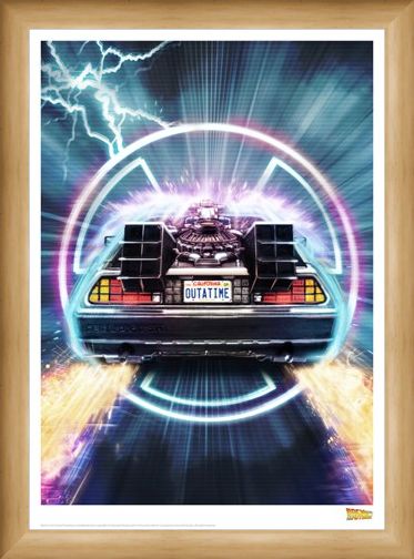 Framed Framed Delorean - Back To The Future