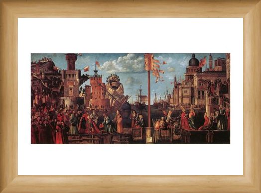 Framed Framed Incontro Di S. Orsola Con Lo Sposo - Carpaccio