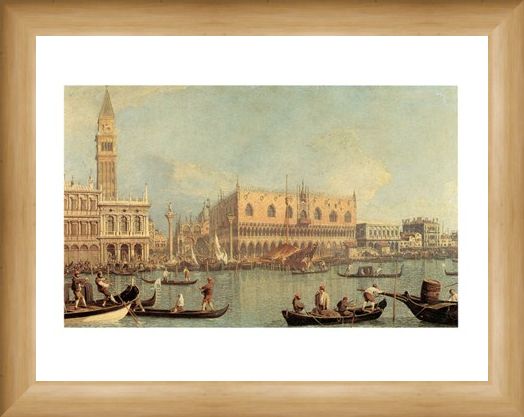 Framed Framed Veduta Del Palazzo Ducale - Canaletto