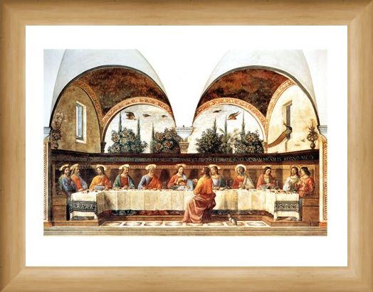Framed Framed L'ultima Cena - Domenico Ghirlandaio