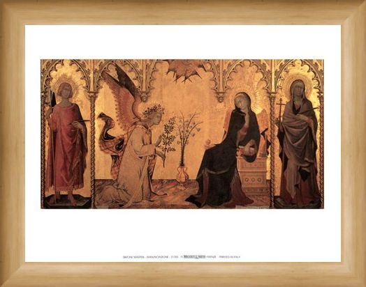 Framed Framed Annunciazione - Simone Martini