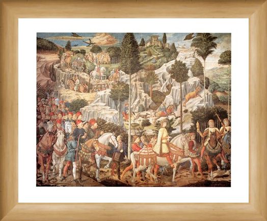 Framed Framed Corteo Dei Re Magi - Benozzo Gozzoli