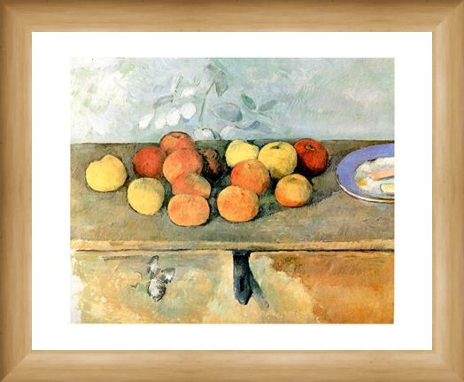 Framed Framed Mele E Biscotti - Paul Cezanne