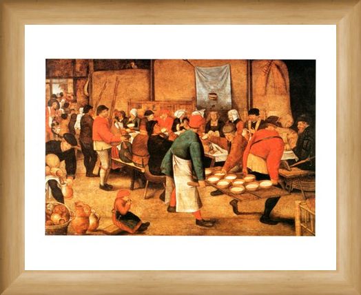 Framed Framed Pranzo Di Nozze - Pieter Bruegel Il Giovane