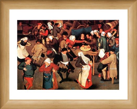 Framed Framed Nozze Di Contadini - Pieter Bruegel Il Vecchio