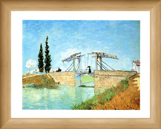 Framed Framed Il Ponte Di Langlois - Vincent Van Gogh