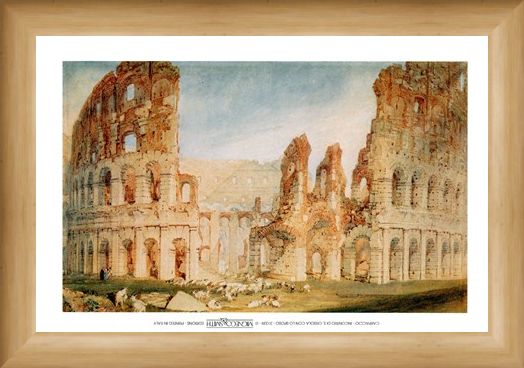 Framed Framed Il Colosseo - Joseph Mallord William Turner