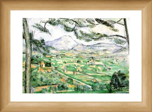 Framed Framed La Montagna Di Sainte-Victoire - Paul Cezanne