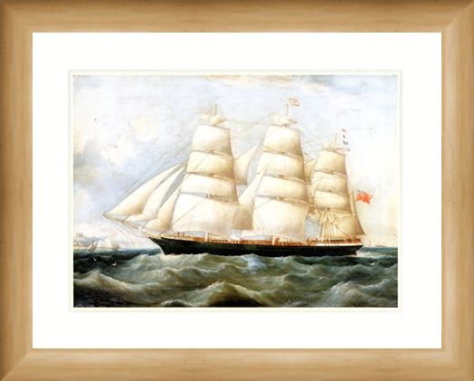 Framed Framed The Ship 'Lake Lemon' - Antonio Jacobsen