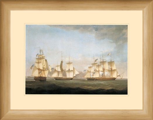 Framed Framed The Ship 'Shannon' - Antonio Jacobsen