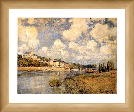 Framed Framed Sainte Cloud - Alfred Sisley