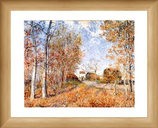 Framed Framed Un Coin De Bois Aux Sablons - Alfred Sisley