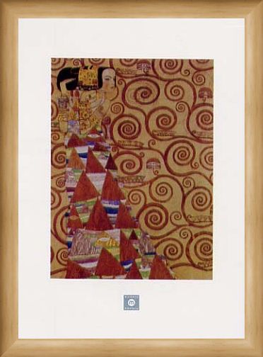 Framed Framed Stoclet Frieze, Expectation, 1905-09 - Gustav Klimt