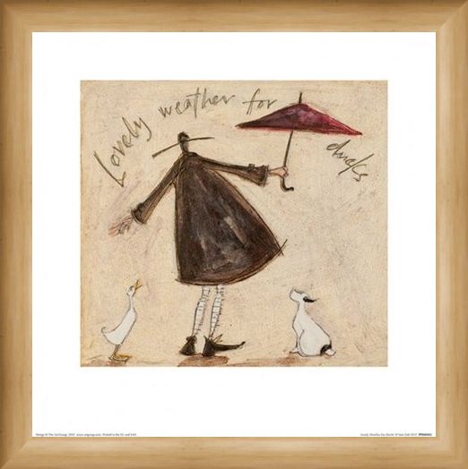 Framed Framed Lovely Weather for Ducks - Sam Toft