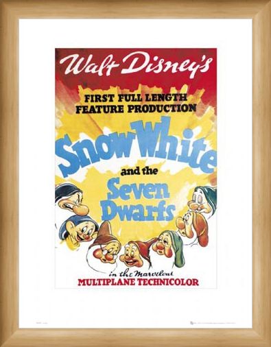 Framed Framed Snow White Original Movie Score - Walt Disney's Snow White and The Seven Dwarves