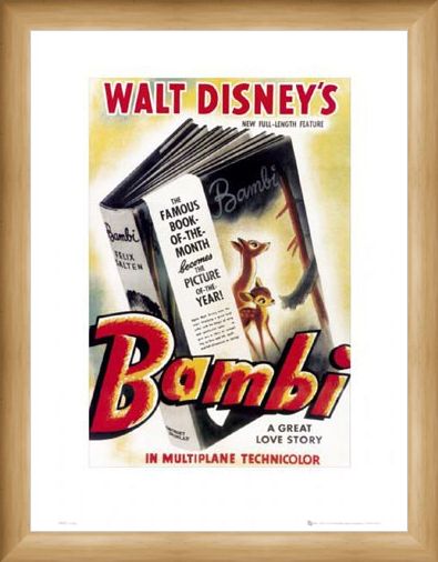 Framed Framed Bambi Original Movie Score - Walt Disney's Bambi