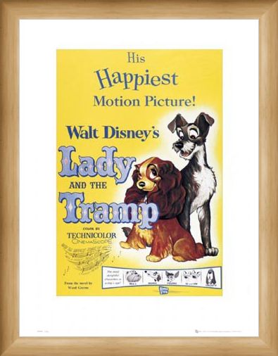 Framed Framed The Lady & The Tramp Original Movie Score - Walt Disney's Lady and The Tramp
