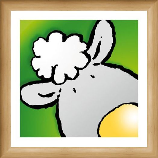 Framed Framed Sheep - Jean Paul