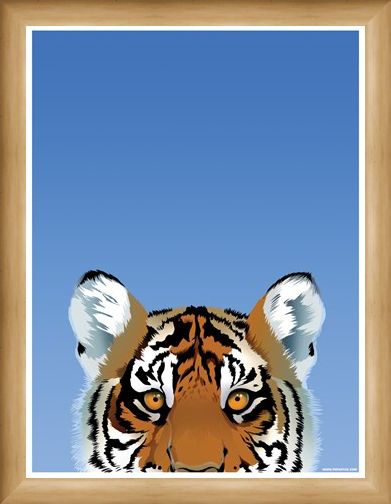 Framed Framed Tiger - Inquisitive Creatures